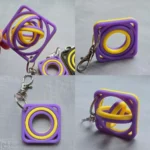 Geometric Keyring Keychain