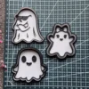 Girly Ghost with Bow Halloween Cookie Cutter