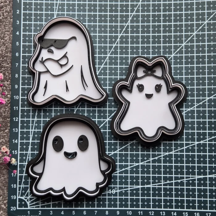 Girly Ghost with Bow Halloween Cookie Cutter