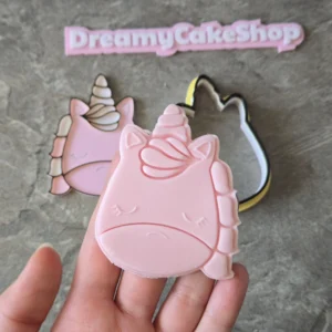 Unicorn Head Cookie Cutter & Embosser Set