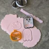 Ghost Halloween Cookie Cutter & Stamp Set