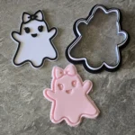 Girly Ghost with Bow Halloween Cookie Cutter