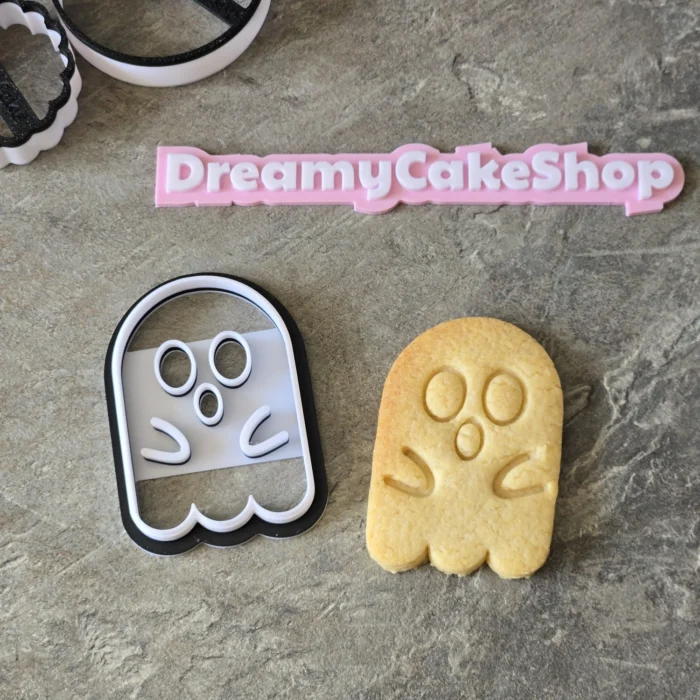 Ghost Halloween Cookie Cutter & Stamp Set
