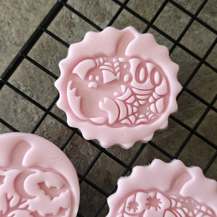 Pumpkin Halloween Cookie Cutter & Stamp Set of 3