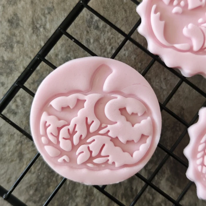 Pumpkin Halloween Cookie Cutter & Stamp Set of 3