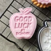 Good Luck at School Apple Cookie Cutter & Embosser Set