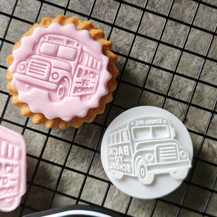 Bus Cookie Cutter & Stamp Set
