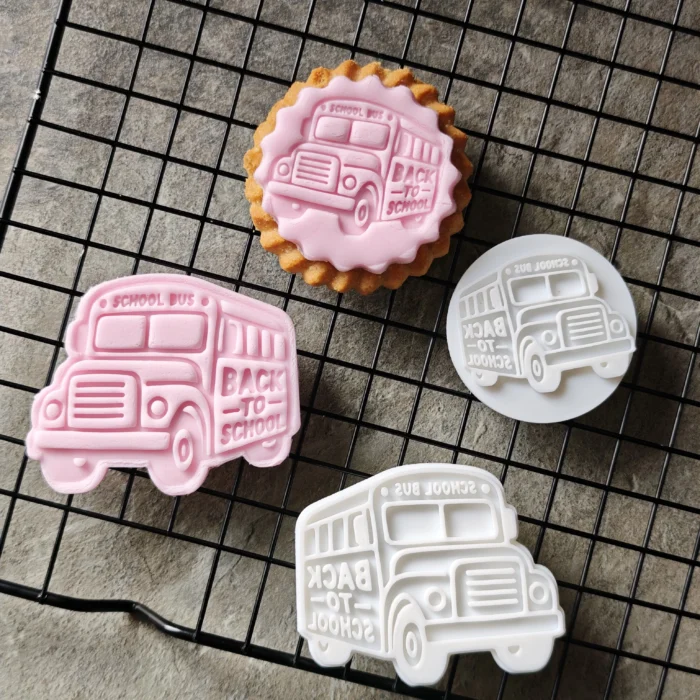 Bus Cookie Cutter & Stamp Set