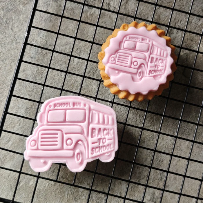 Bus Cookie Cutter & Stamp Set