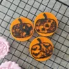 Pumpkin Halloween Cookie Cutter & Stamp Set of 3