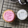 Personalised Cookie Stamp Birthday – CUSTOM NAME Age Fondant Embosser Name Turns Birthday Party Cookie Cutter Topper M&S Baby Shower