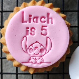 Personalised Lilo & Stitch Birthday Cookie Stamp | Name & Age