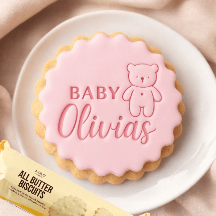 Personalized Teddy Bear Cookie Stamp
