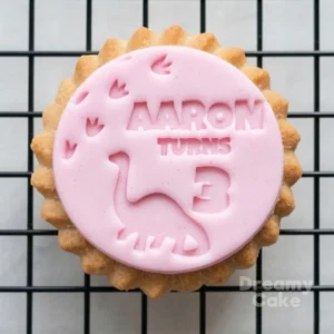 Personalised Dinosaur Name & Age Cookie Stamp