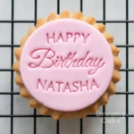 Personalised Happy Birthday Cookie Stamp – Name & Age Embosser