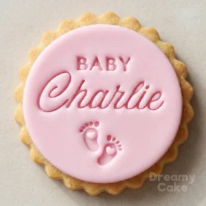 Personalised Baby Name Cookie Stamp | Tiny Feet Design