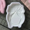 Big Bow Plaque Fondant Embosser with Matching Cutter