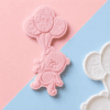 2 Teddy Bear with Balloons Cookie Cutter & Embosser Set
