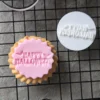 Happy Halloween Fondant Embosser | Halloween Cookie Stamp with Bats