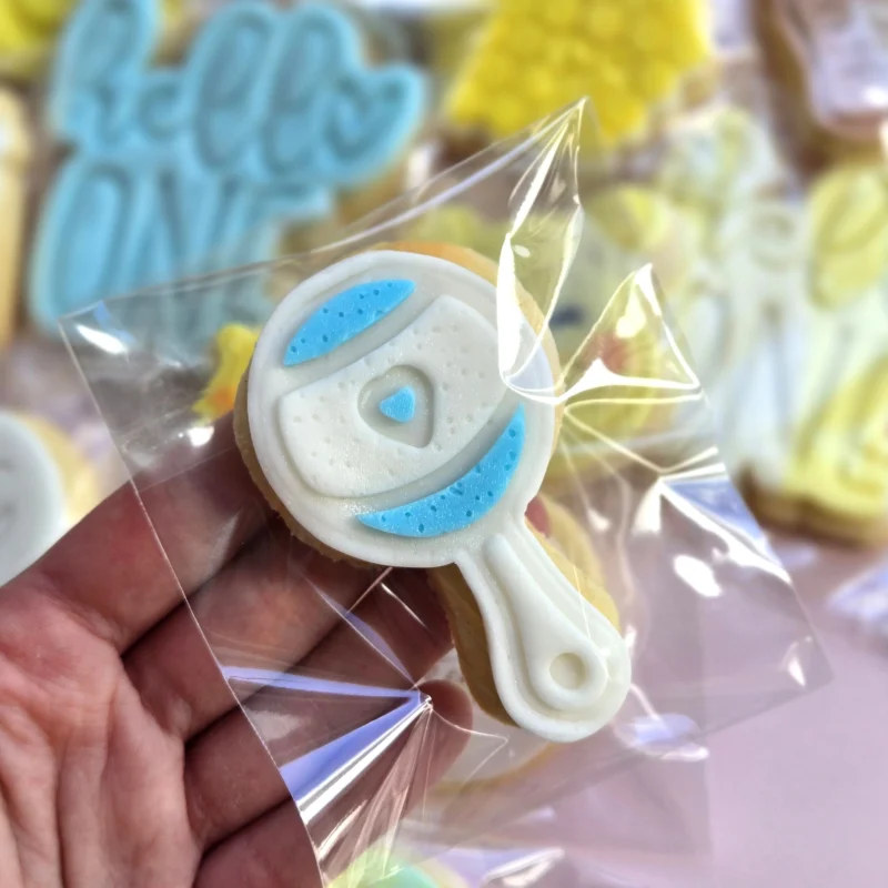 Baby Rattle Cookie Cutter & Embosser