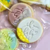 20250904_142301 Oh Baby Fondant Embosser | Baby Shower Cookie Stamp | Script Round with Cutter Option Stencil M&S biscuit