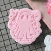 Cheers Ghost Fondant Embosser | Wine Glass Halloween Cookie Stamp | Party Biscuit