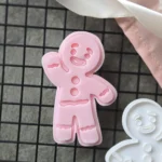 Gingerbread Man Waving Cookie Cutter & Fondant Embosser