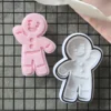 Gingerbread Man Waving Cookie Cutter & Fondant Embosser