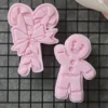 Candy Cane Bow Cookie Cutter & Fondant Embosser