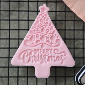 Merry Christmas Tree Cookie Cutter & Embosser Set