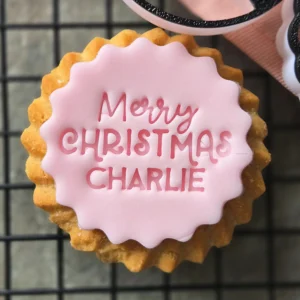 Personalised Merry Christmas Name Cookie Stamp