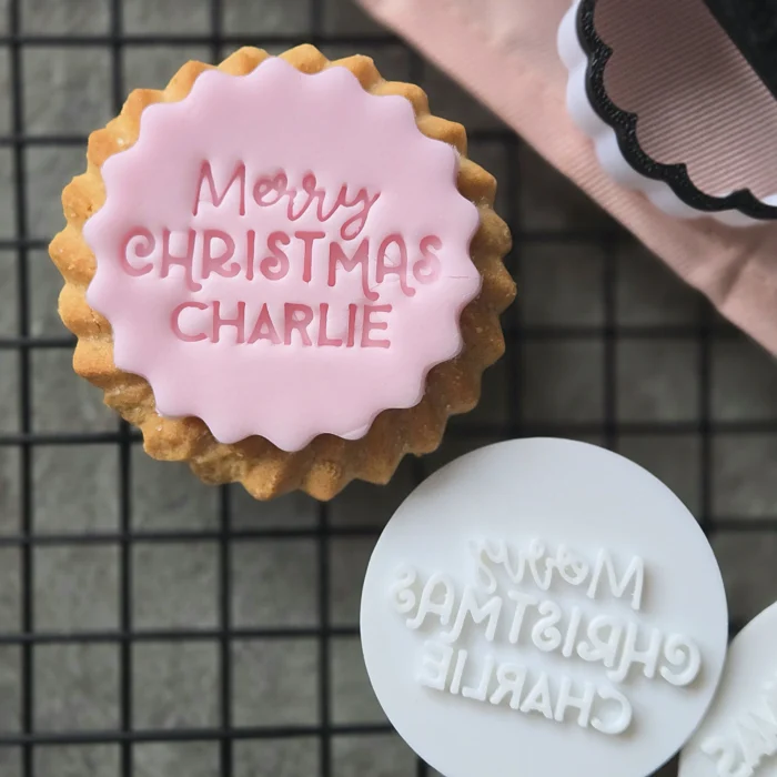 20251011_140958 Personalised Merry Christmas Name Cookie Stamp