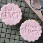 Mama/Daddy Grinch Christmas Cookie Stamp Set