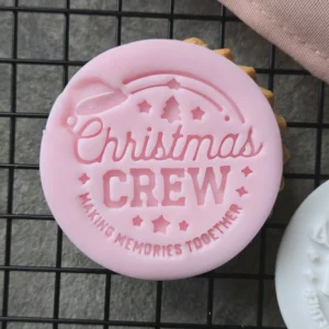 Christmas Crew Cookie Stamp | Festive Fondant Embosser