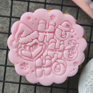 Grinchmas Ho Ho Ho Collage Cookie Stamp | Christmas Embosser