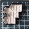 HO HO HO Cookie Cutter & Fondant Embosser with Santa Hat