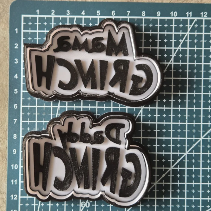 Mama/Daddy Grinch Christmas Cookie Stamp Set