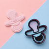 Baby Dummy Cookie Cutter & Embosser Set (1) Baby Dummy Cookie Cutter & Embosser Set