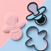 Baby Dummy Cookie Cutter & Embosser Set (2) Baby Dummy Cookie Cutter & Embosser Set