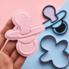 Baby Dummy Cookie Cutter & Embosser Set (3) Baby Dummy Cookie Cutter & Embosser Set