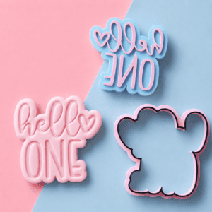 Hello One Crown Cookie Cutter & Embosser Set