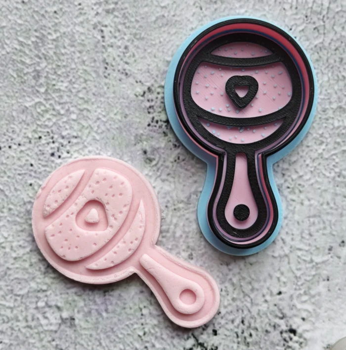 Baby Rattle Cookie Cutter & Embosser