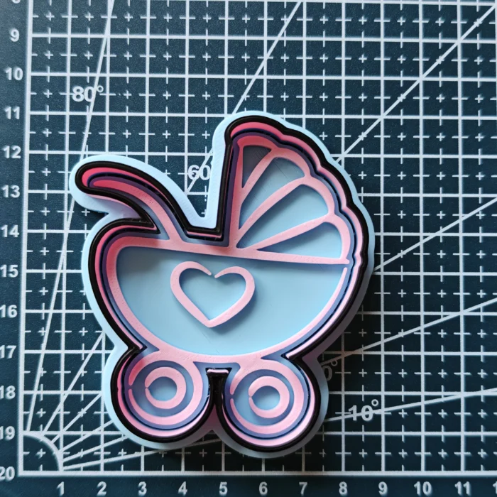 Teddy Bear Cookie Cutter & Fondant Embosser | Textured Baby Biscuit