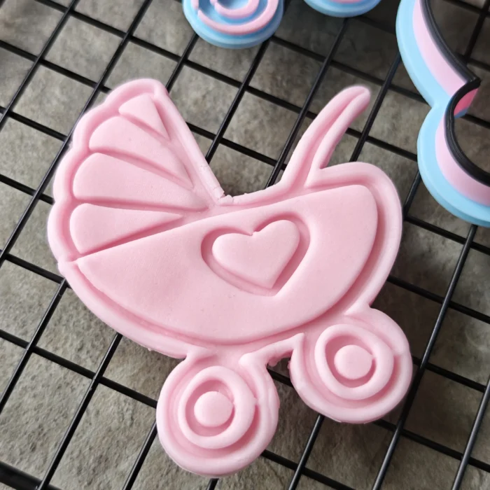 IMG_20250725_143641 Teddy Bear Cookie Cutter & Fondant Embosser | Textured Baby Biscuit
