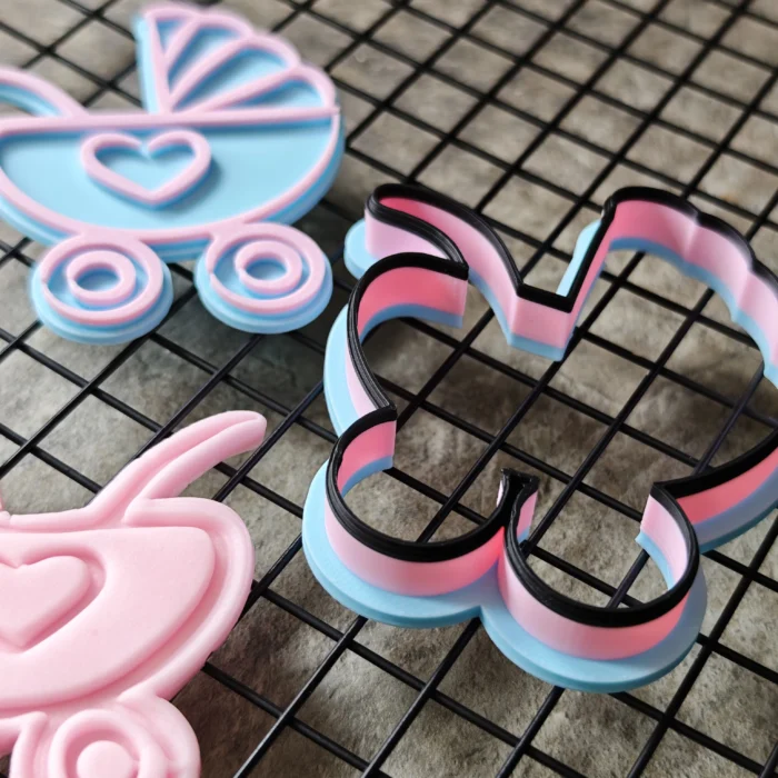 Teddy Bear Cookie Cutter & Fondant Embosser | Textured Baby Biscuit
