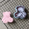 Teddy Bear Cookie Cutter & Fondant Embosser | Textured Baby Biscuit
