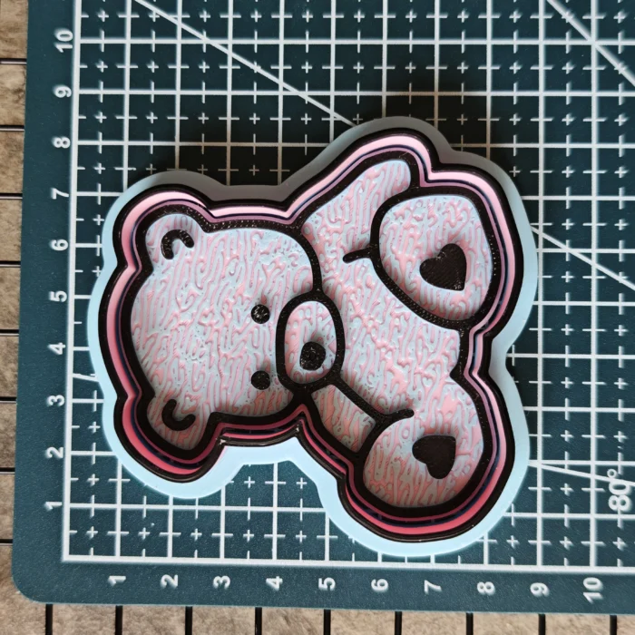 Teddy Bear Cookie Cutter & Fondant Embosser | Textured Baby Biscuit