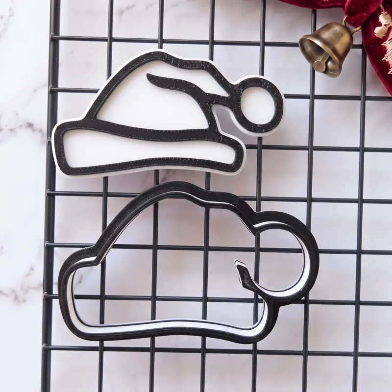 Mini Santa Hat Cookie Cutter & Embosser Set