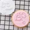 Reusable Ghost & Gravestone cookie stamp1 Ghost & Gravestone Cookie Stamp | Halloween Fondant Embosser