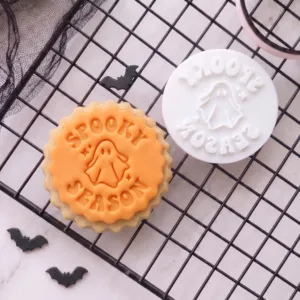 Spooky Season Ghost Cookie Stamp | Halloween Embosser